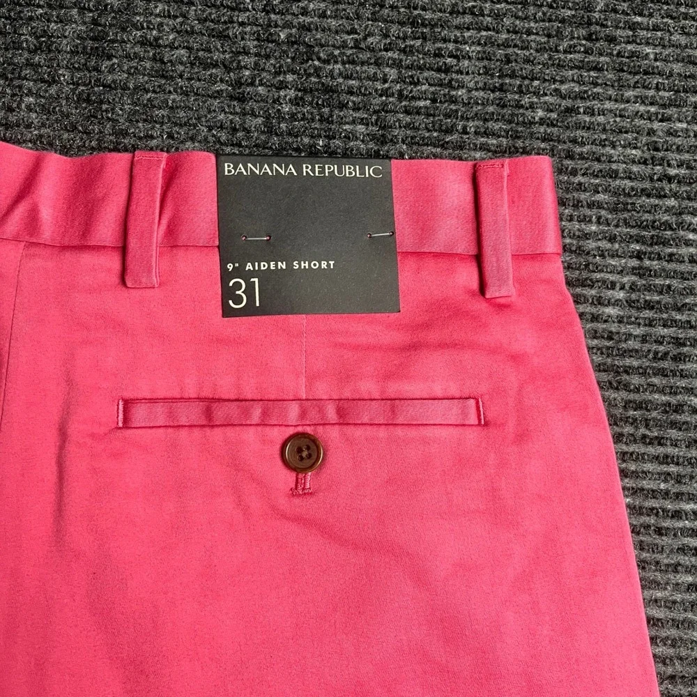Banana Republic Aiden Shorts Mens 31 Pink Slim Fit 9